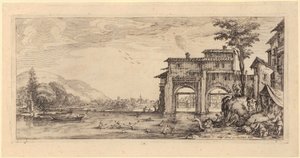 Massacre dos Inocentes em Belém [Prancha 1] de Jacques Callot