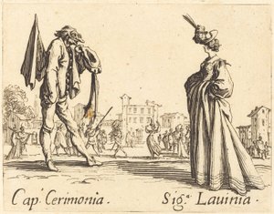Cap. Cerimonia e Siga. Lavinia, c. 1622. de Jacques Callot