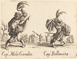 Cap. Mala Gamba e Cap. Bellavita de Jacques Callot