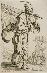 Capitão dos Barões, frontispício de Os Mendigos de Jacques Callot
