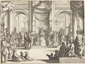 Cristo Disputando com os Médicos, 1635. de Jacques Callot