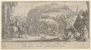 Cristo carrega a cruz de Jacques Callot