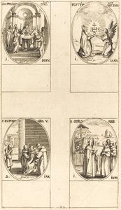 Circuncisão; Festa do Nome de Cristo; São Odilo; Santa Eufrosina de Jacques Callot