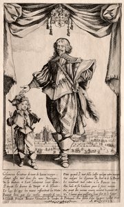 Claude Deruet e seu filho de Jacques Callot