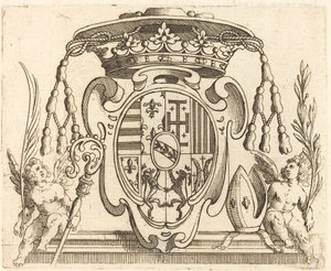 Brasão de Nicolau Francisco de Lorena de Jacques Callot