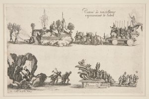 Lutar? a Barreira, Entrada de Sua Alteza (Carlos IV) representando o Sol de Jacques Callot