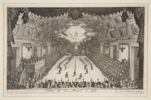 Lutar? a Barreira, Entrada de Sua Alteza a pé de Jacques Callot