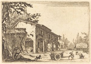 Pátio de uma Fazenda de Jacques Callot