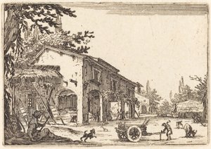 Pátio de uma Fazenda de Jacques Callot