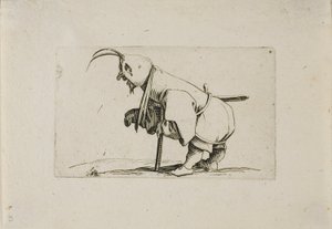 Aleijado com um boné, de Varie Figure Gobbi de Jacques Callot