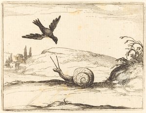 Corvo e Caracol de Jacques Callot