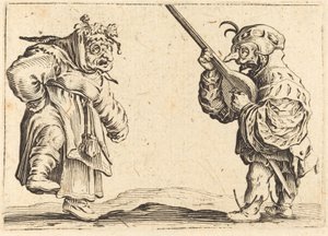 Dançarinos com alaúde de Jacques Callot