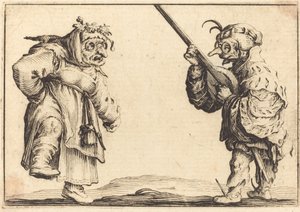 Dançarinos com alaúde de Jacques Callot