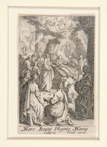 Morte da Virgem, n. 11 de A Vida da Virgem de Jacques Callot