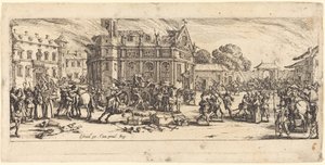 Destruição de um convento de Jacques Callot