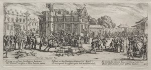 Devastação de um mosteiro. de Jacques Callot