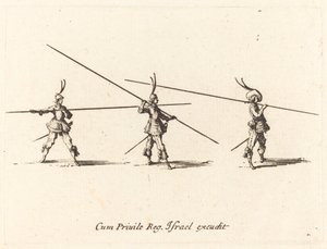 Perfurar com lanças inclinadas de Jacques Callot