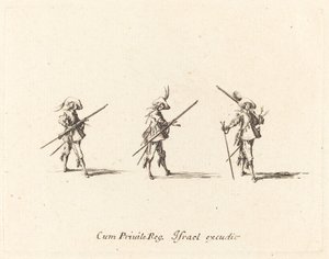 Perfurar com o mosquete de Jacques Callot