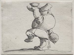 Várias figuras corcundas de Iacopo Callot (Bebedor visto por trás) de Jacques Callot