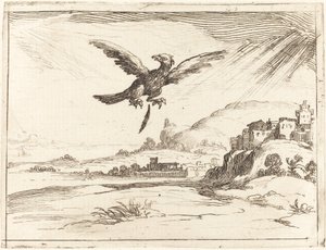 Águia Perdendo uma Pena Velha, 1628. de Jacques Callot