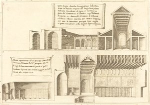 Elevação de Igrejas, incluindo a Santa Manjedoura de Jacques Callot