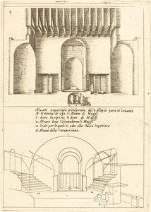 Elevation of the Church of the Holy Manger de Jacques Callot