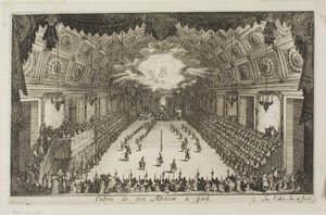 Entrada de Sua Alteza a Pé, de O Combate na Barreira de Jacques Callot