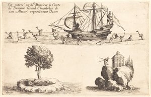 Entrada de M. le Comte de Brionne, Grande Camareiro de Sua Alteza,Representing Jason, 1627. de Jacques Callot