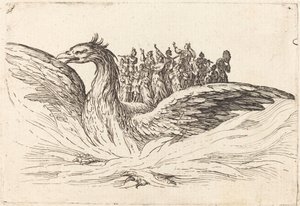 Entrada de Monsenhor Henry de Lorraine, Marquês de Moy, sob o Nome de Pirandre, 1627. de Jacques Callot