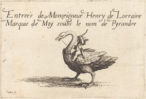 Entrada de Monsenhor Henry de Lorraine, Marquês de Moy, sob o nome de Pirandre de Jacques Callot