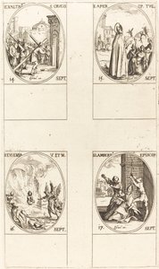 Exaltação da Santa Cruz; São Aper; Santa Eufémia; São Lambert de Jacques Callot