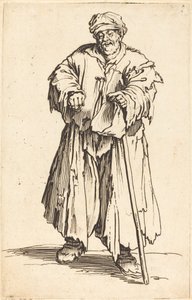 Fat Beggar with Eyes Cast Down de Jacques Callot