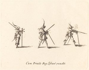 Disparando o mosquete de Jacques Callot