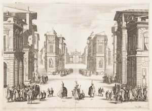 Primeiro Ato de Soliman de Jacques Callot