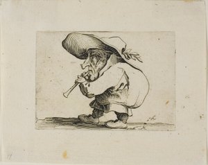 Flageolet Player, de Varie Figure Gobbi de Jacques Callot