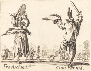 Fracischina e Gian Farina de Jacques Callot