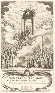 Frontispício para "O Calendário dos Santos" de Jacques Callot