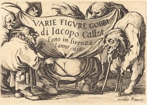 Frontispício para "Varie Figure Gobbi" ("Various Hunchback Figures") de Jacques Callot