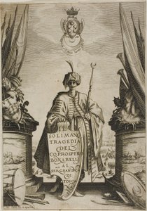 Frontispício, de Solimano de Jacques Callot