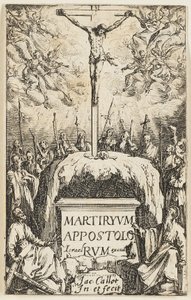 Frontispício, de Os Martírios dos Apóstolos de Jacques Callot