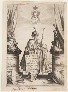 Frontispício de Soliman, Segundo Estado de Jacques Callot