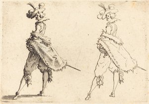 Cavalheiro visto de lado de Jacques Callot