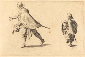 Cavalheiro e sua página de Jacques Callot