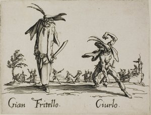 Gian Fritello - Ciurlo, prato 7 de Balli di Sfessania de Jacques Callot
