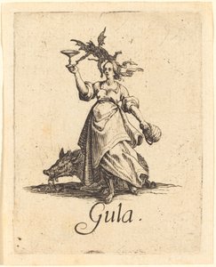 A gula, provavelmente depois de 1621. de Jacques Callot