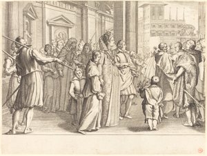 Grã-duquesa na procissão das meninas de Jacques Callot
