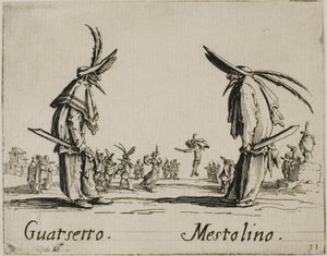 Guatsetto - Mestolino, prato 5 de Balli di Sfessania de Jacques Callot
