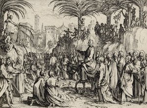 Jesus entra em Jerusalém, 1635 de Jacques Callot
