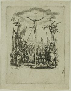 Jesus é trespassado com uma lança, de A Pequena Paixão de Jacques Callot
