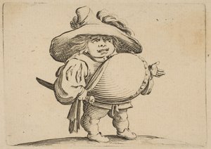 LHomme au Gros Barriga adornada com uma fileira de botões Homem com uma grande barriga decorada ..., 1616-22.